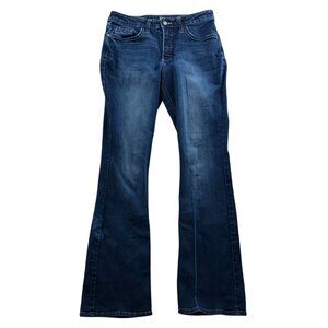 Lee Riders Womens Jeans Size 6M Midrise Bootcut Leg Blue Dark Denim Casual